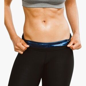 Women's sweat shaper sauna leggings compression high waist NWOT